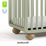 Amalfi sage with driftwood crib with GGG and PTPA logos on top left