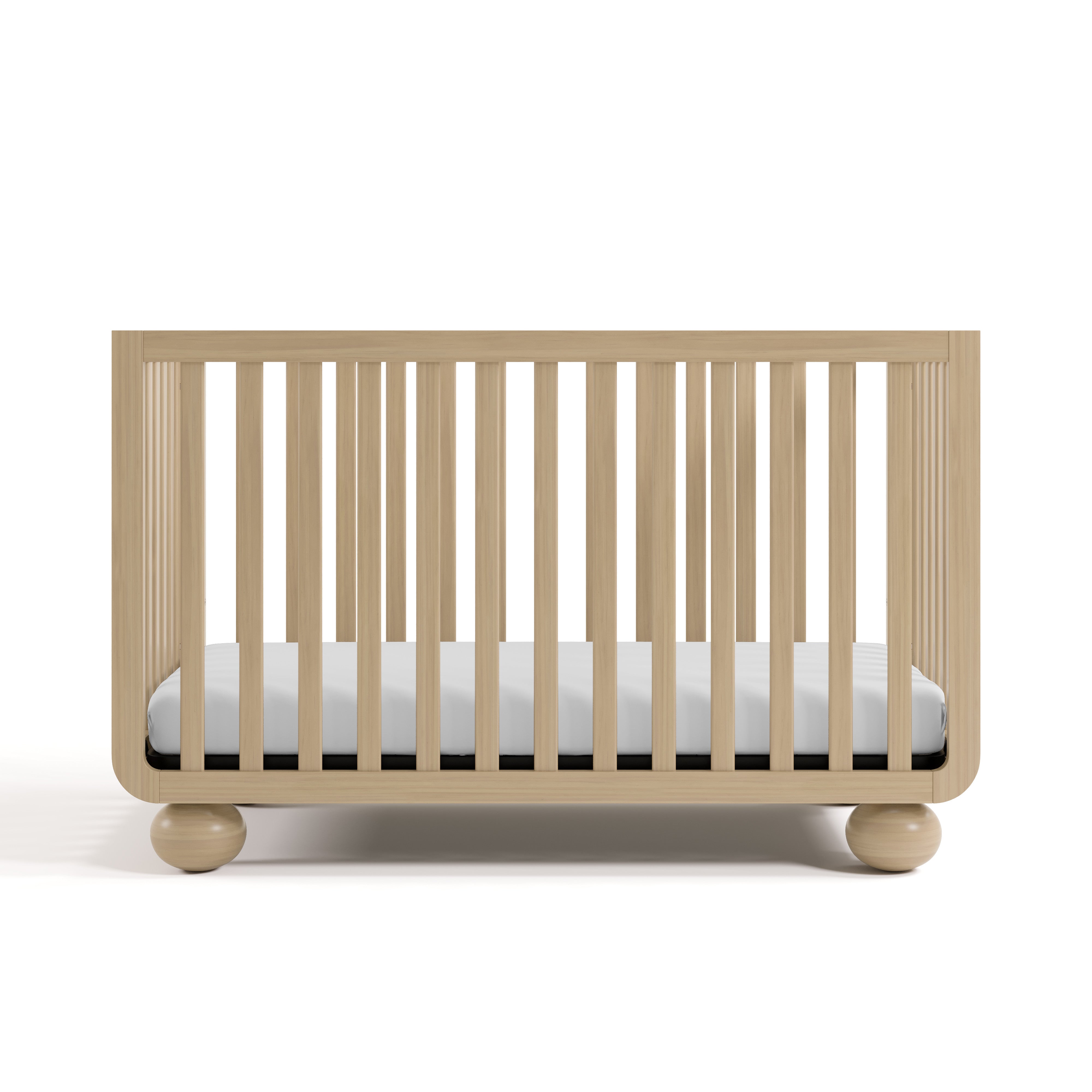 Front view of Amalfi driftwood crib
