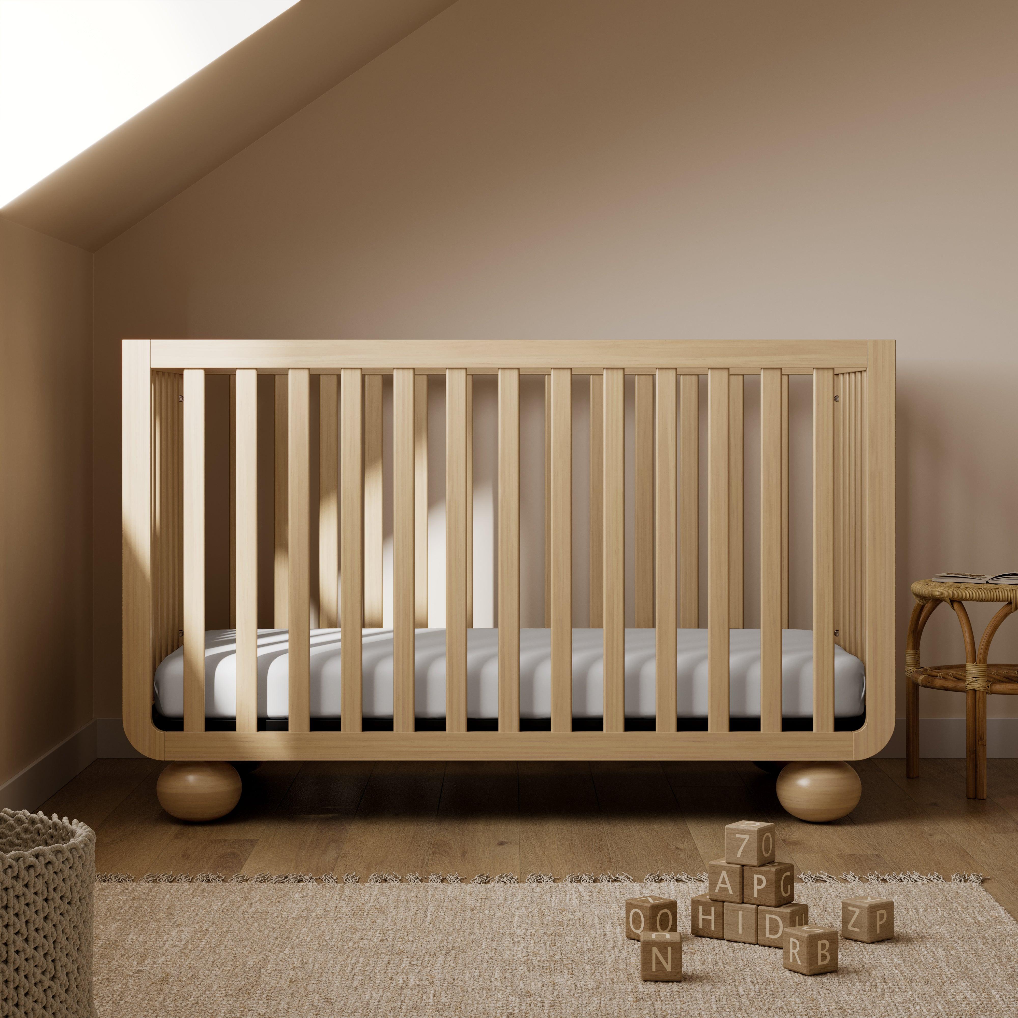 Modular Crib Amalfi™ Deluxe 5-in-1 Convertible Crib with Bonus Toddler Guardrail ...