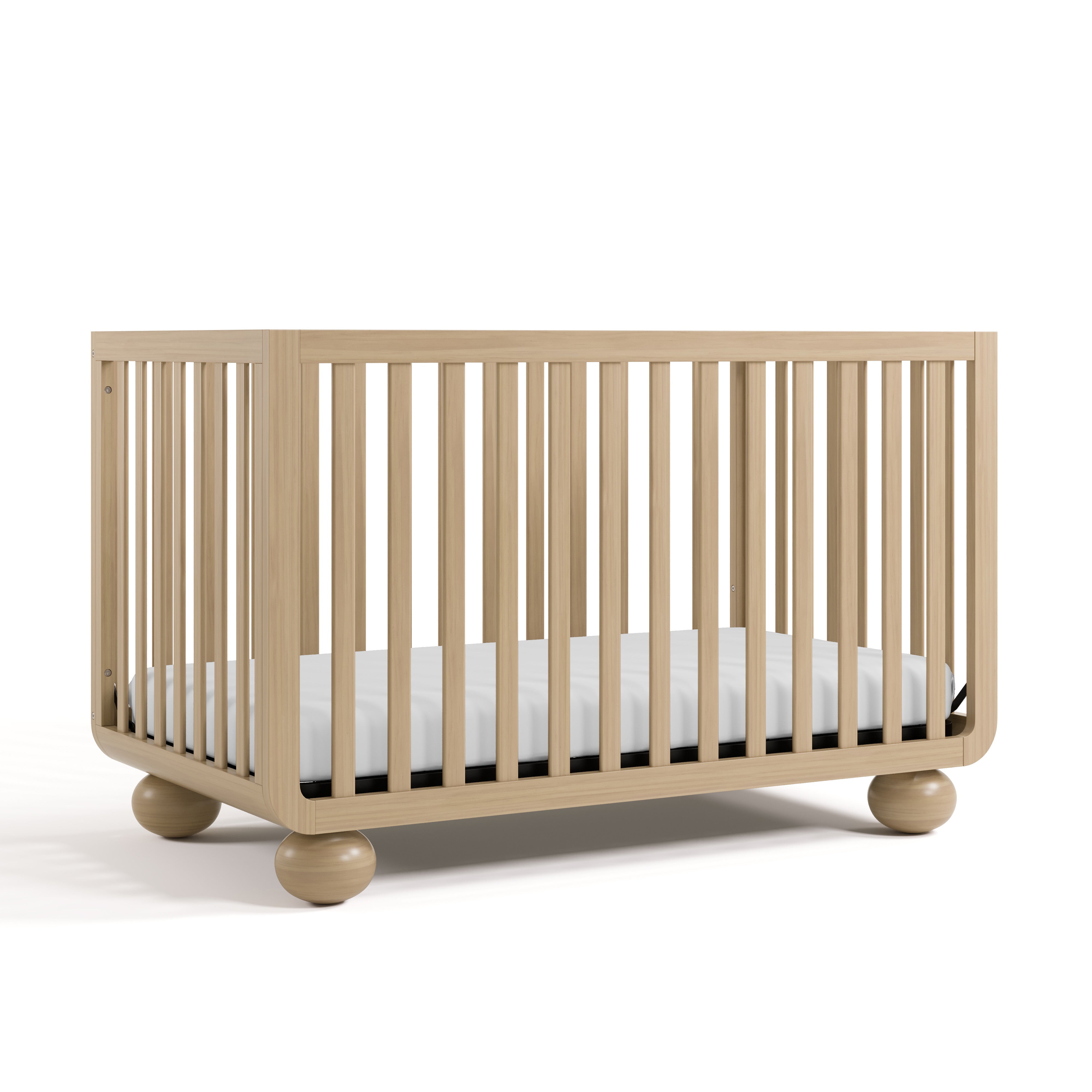Angle view of Amalfi driftwood crib