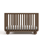 Front view of Amalfi hazelnut crib