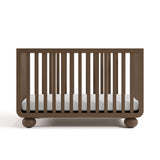 Front view of Amalfi hazelnut crib