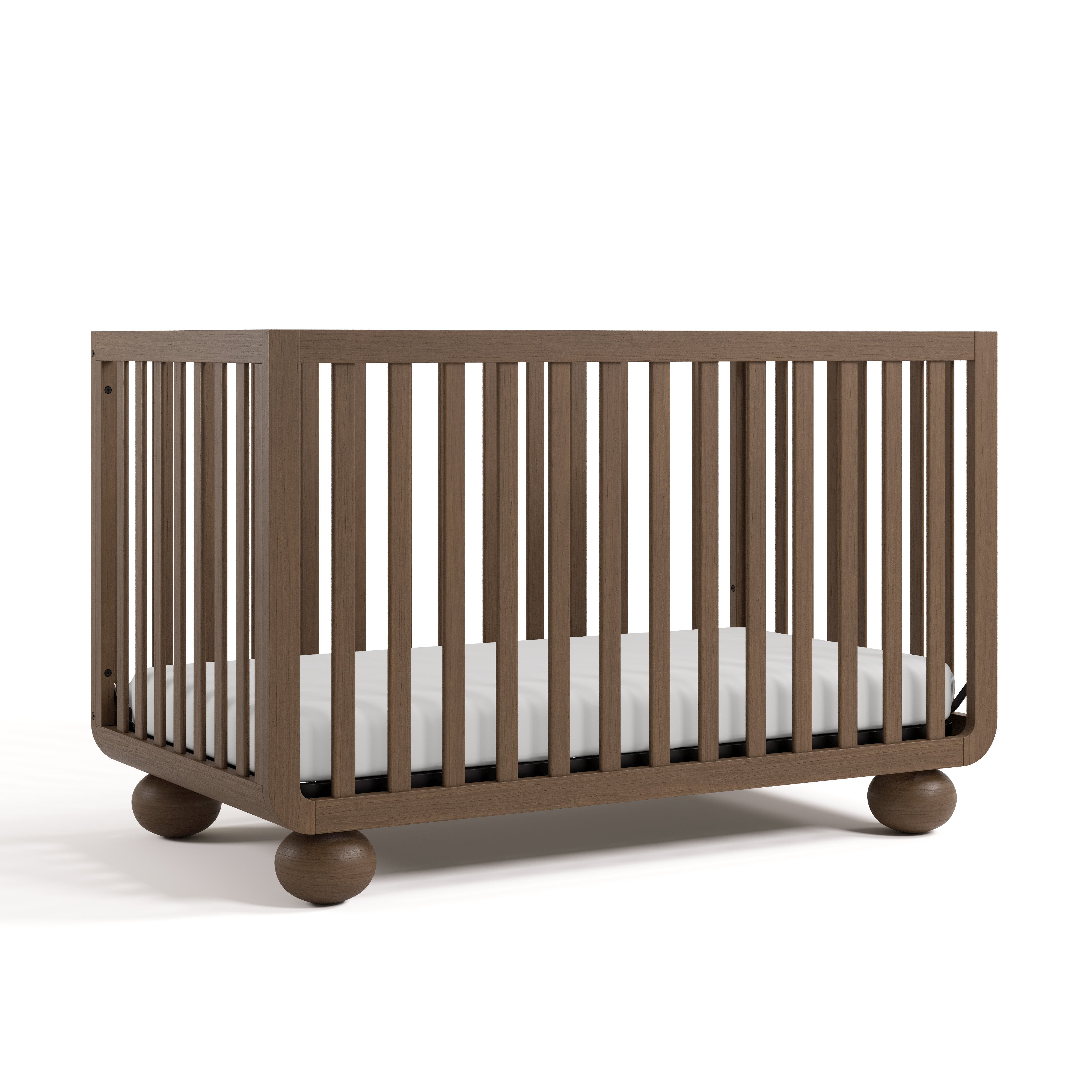 Angle view of Amalfi hazelnut crib