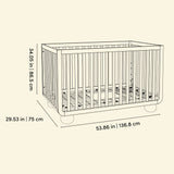 Amalfi® Deluxe 5-in-1 Convertible Crib with Bonus Toddler Guardrail