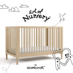 Rio driftwood crib with black doodles overlaid on image
