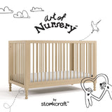 Rio driftwood crib with black doodles overlaid on image