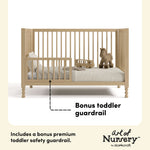 Rio driftwood crib toddler guardrail callout