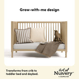 Rio driftwood crib grow-with-me design callout