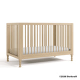 Storkcraft Rio 5-in-1 Convertible Crib with Toddler Guardrail in Driftwood
