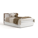 Rio hazelnut crib converted to full-size bed