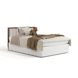 Rio hazelnut crib converted to full-size bed