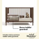 Rio hazelnut crib toddler guardrail callout