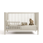 Rio frosted oat crib converted to toddler bed