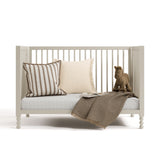 Rio frosted oat crib converted to daybed