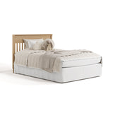 Valencia driftwood crib converted to full bed