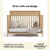 Valencia driftwood crib daybed and toddler bed conversion callout
