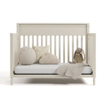 Valencia frosted oat crib converted to daybed