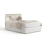 Valencia frosted oat crib converted to full bed