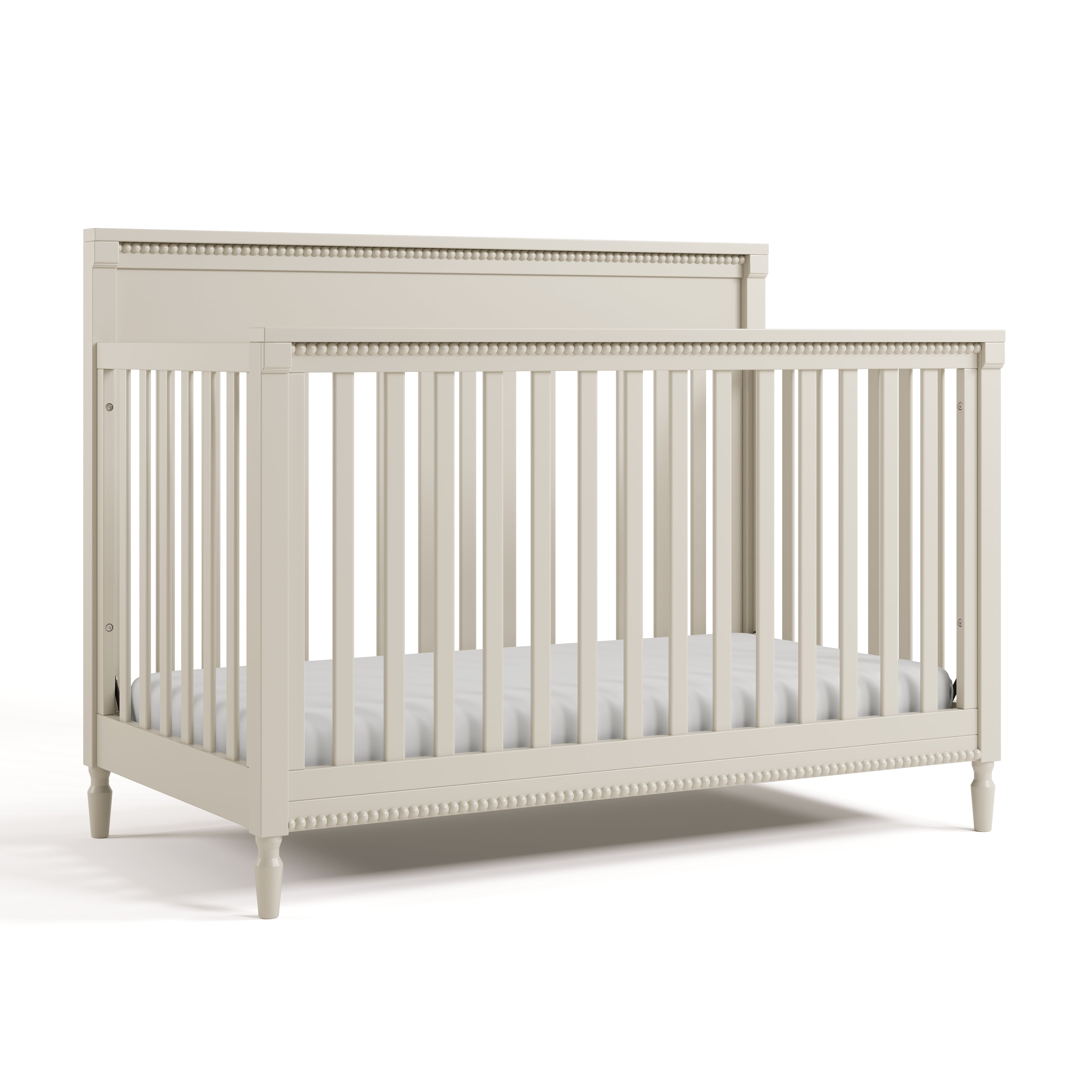 Valencia frosted oat crib angle view