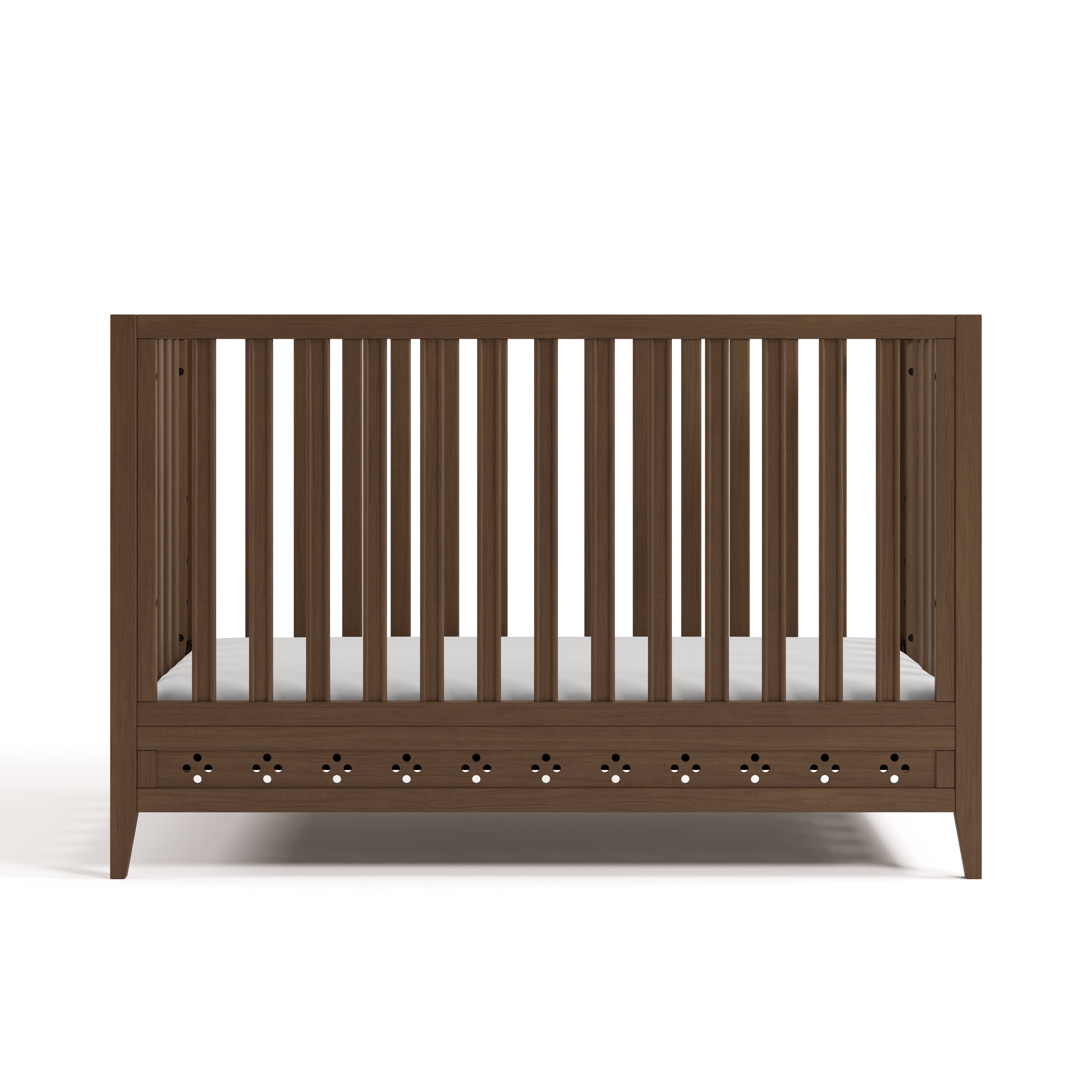 Mallorca hazelnut crib front view