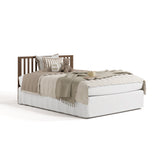 Mallorca hazelnut crib converted to full bed
