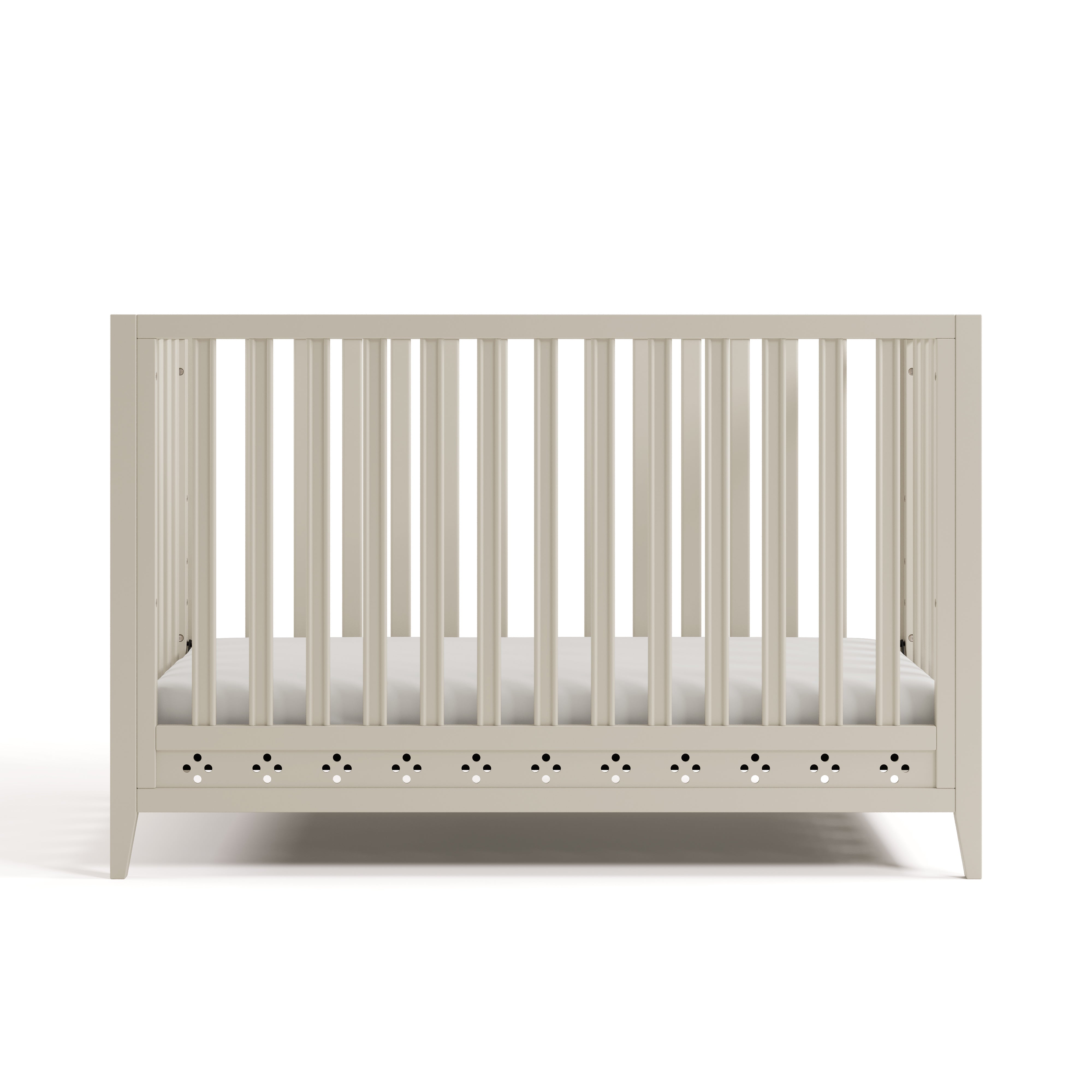 Storkcraft Mallorca 5-in-1 Convertible Crib in Frosted Oat