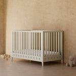 Storkcraft Mallorca 5-in-1 Convertible Crib in Frosted Oat