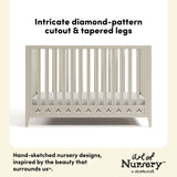 Mallorca 5-in-1 Convertible Crib with Bonus Toddler Guardrail