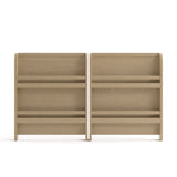 Read-with-Me driftwood crib with drawer converted to bookshelves