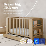 Read-with-Me® 4-in-1 Convertible Bookshelf Crib with Drawer