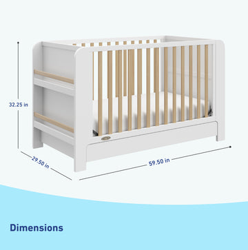 Graco® Read-with-Me™ 4-in-1 Convertible Bookshelf Crib with Drawer