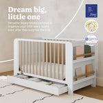 Read-with-me white with driftwood crib awards callout