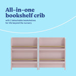 Read-with-me blush with driftwood crib bookshelves callout