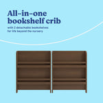 Read-with-me hazelnut crib bookshelves callout
