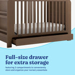 Read-with-me hazelnut crib storage callout