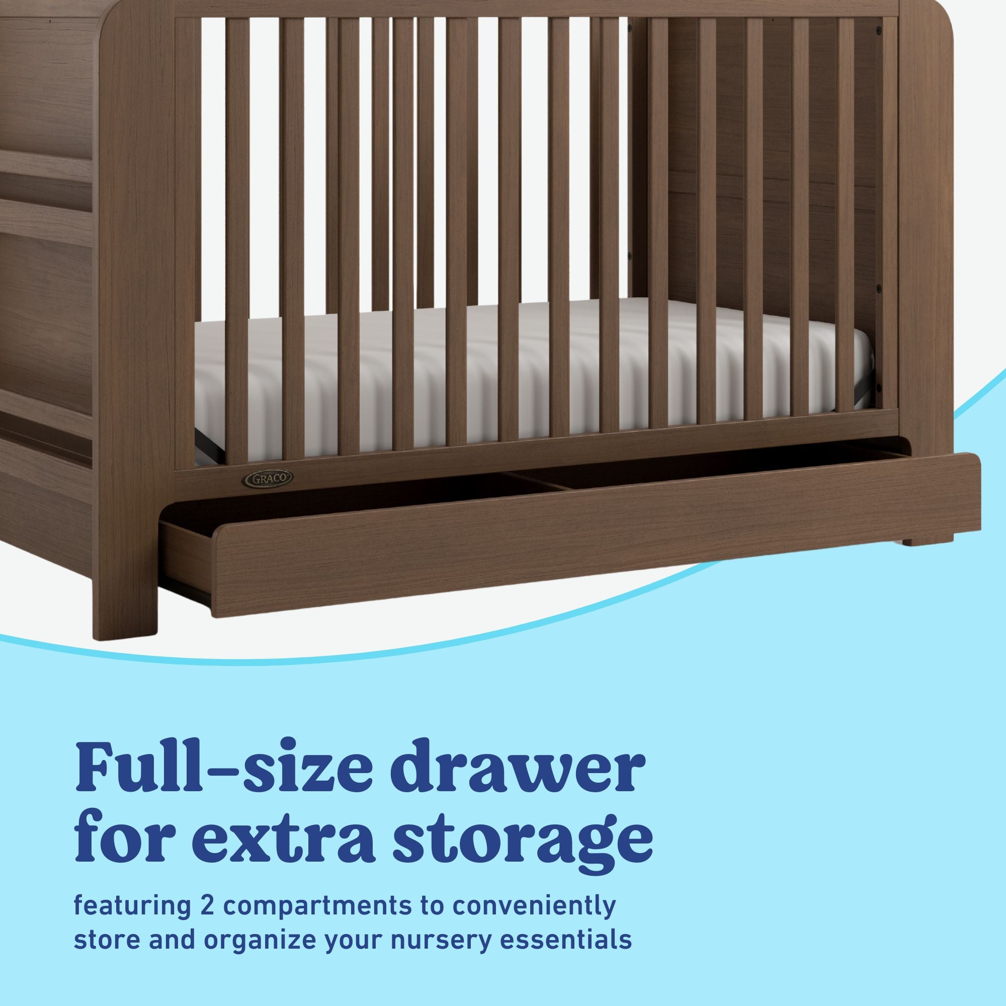 Read-with-me hazelnut crib storage callout