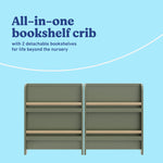 Read-with-me olive with driftwood crib bookshelves callout