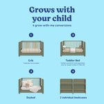 Read-with-me olive with driftwood crib conversions callout