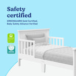 Graco Bailey white toddler bed certifications callout