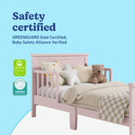 Graco Bailey blush toddler bed certifications callout