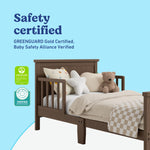 Graco Bailey hazelnut toddler bed certifications callout