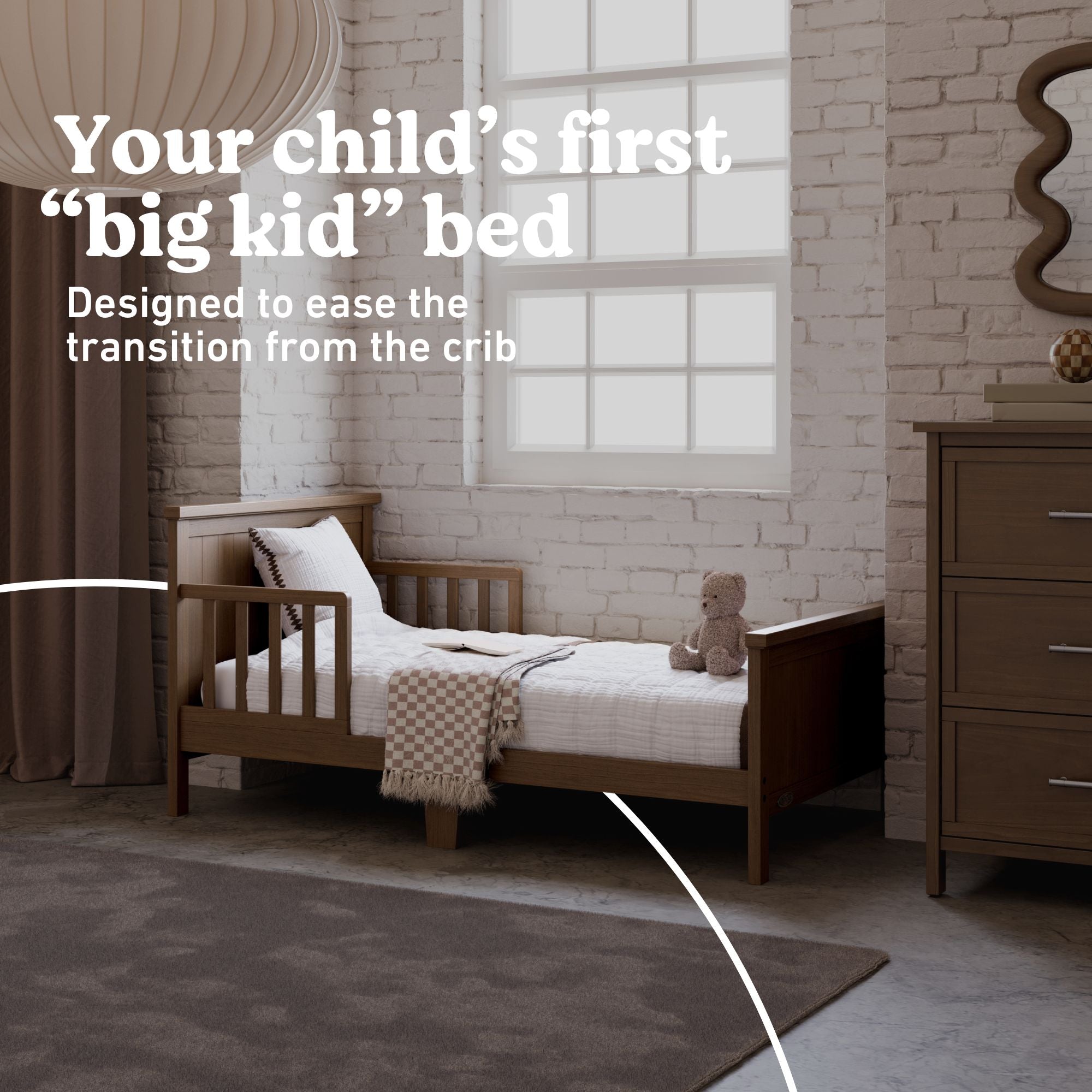 Graco Bailey hazelnut toddler bed