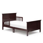 Bailey espresso toddler bed angle view