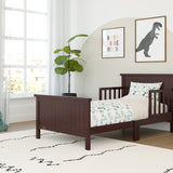 Bailey espresso toddler bed in a nursery