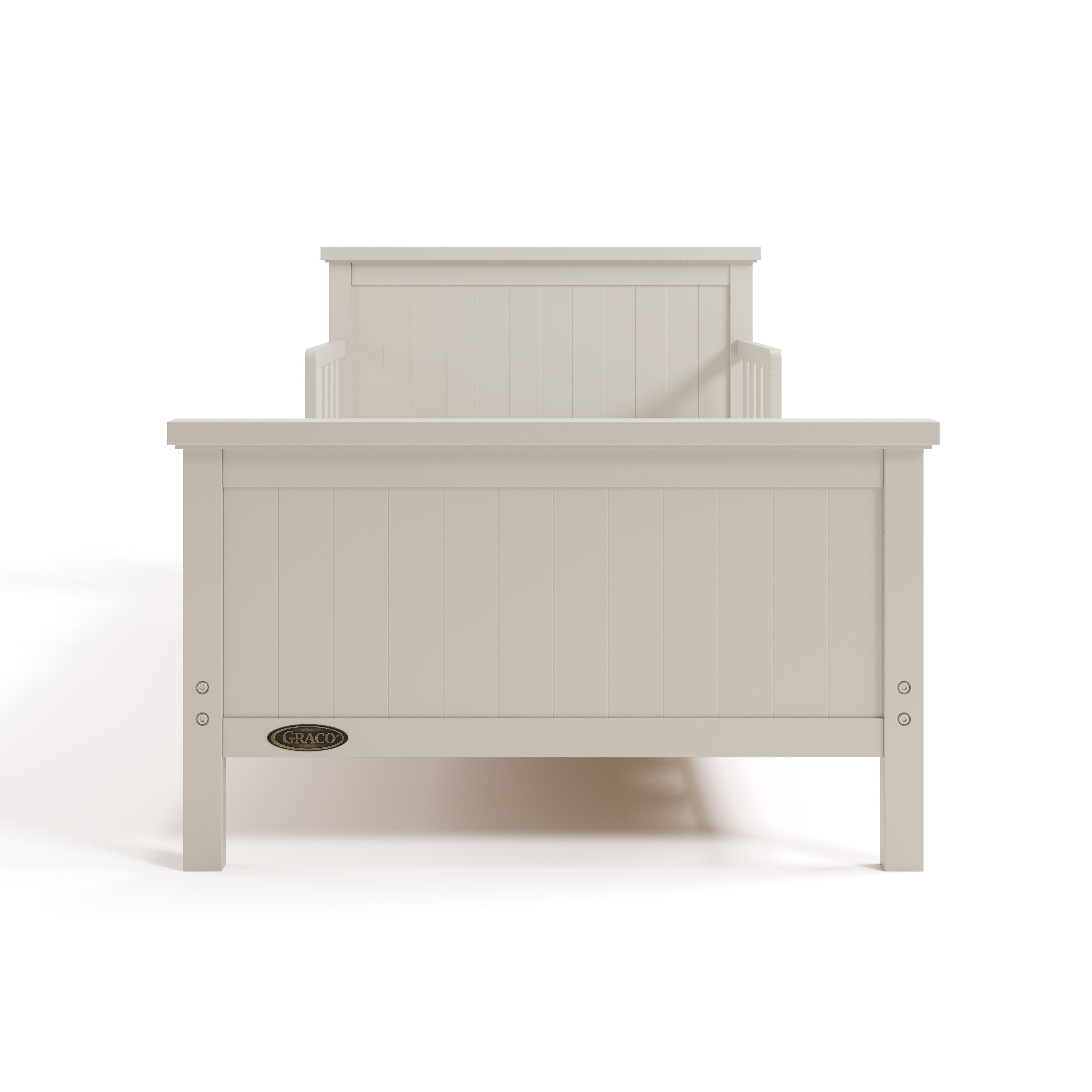 Bailey frosted oat toddler bed front view