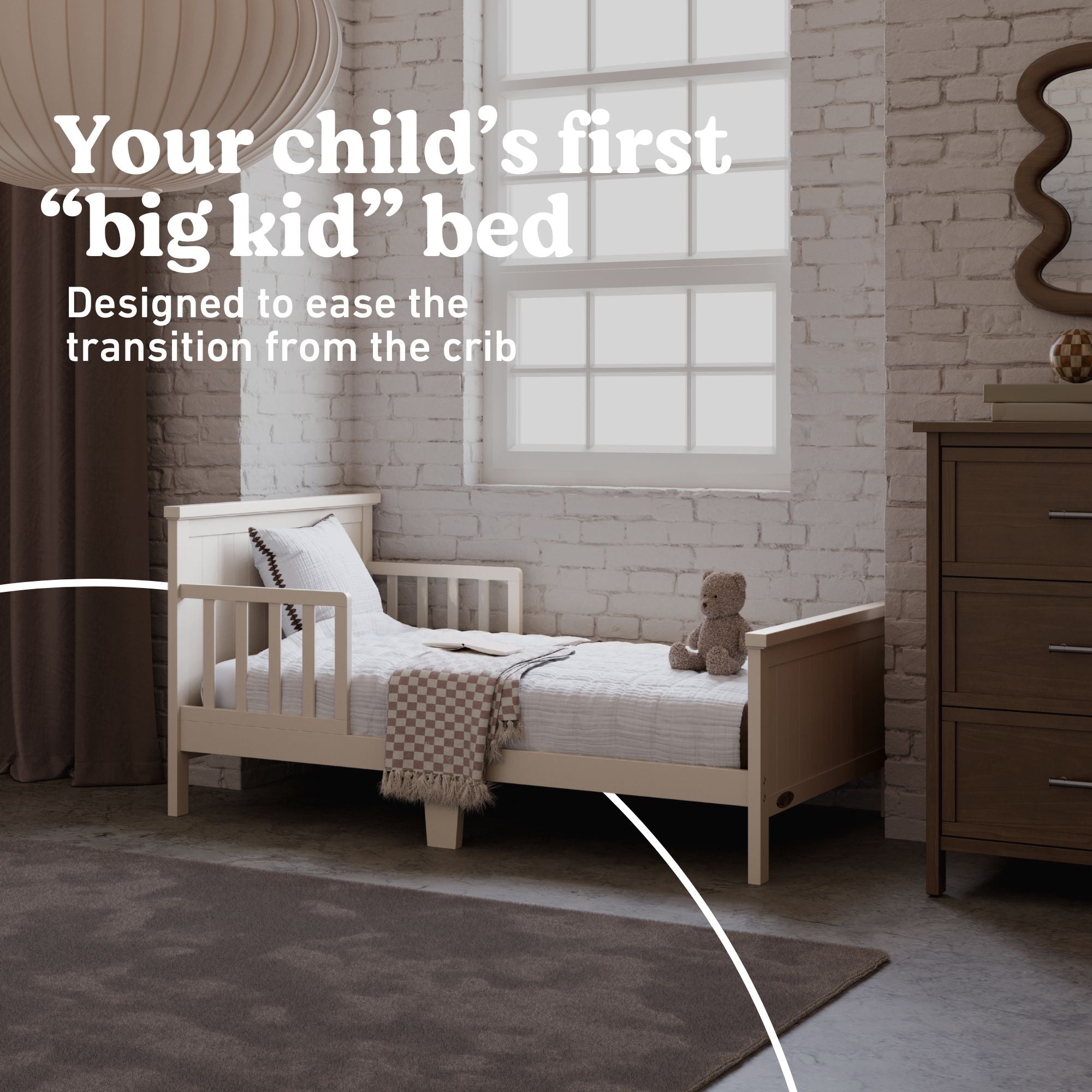 Graco Bailey frosted oat toddler bed