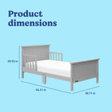 Graco Bailey pebble gray toddler bed certifications callout