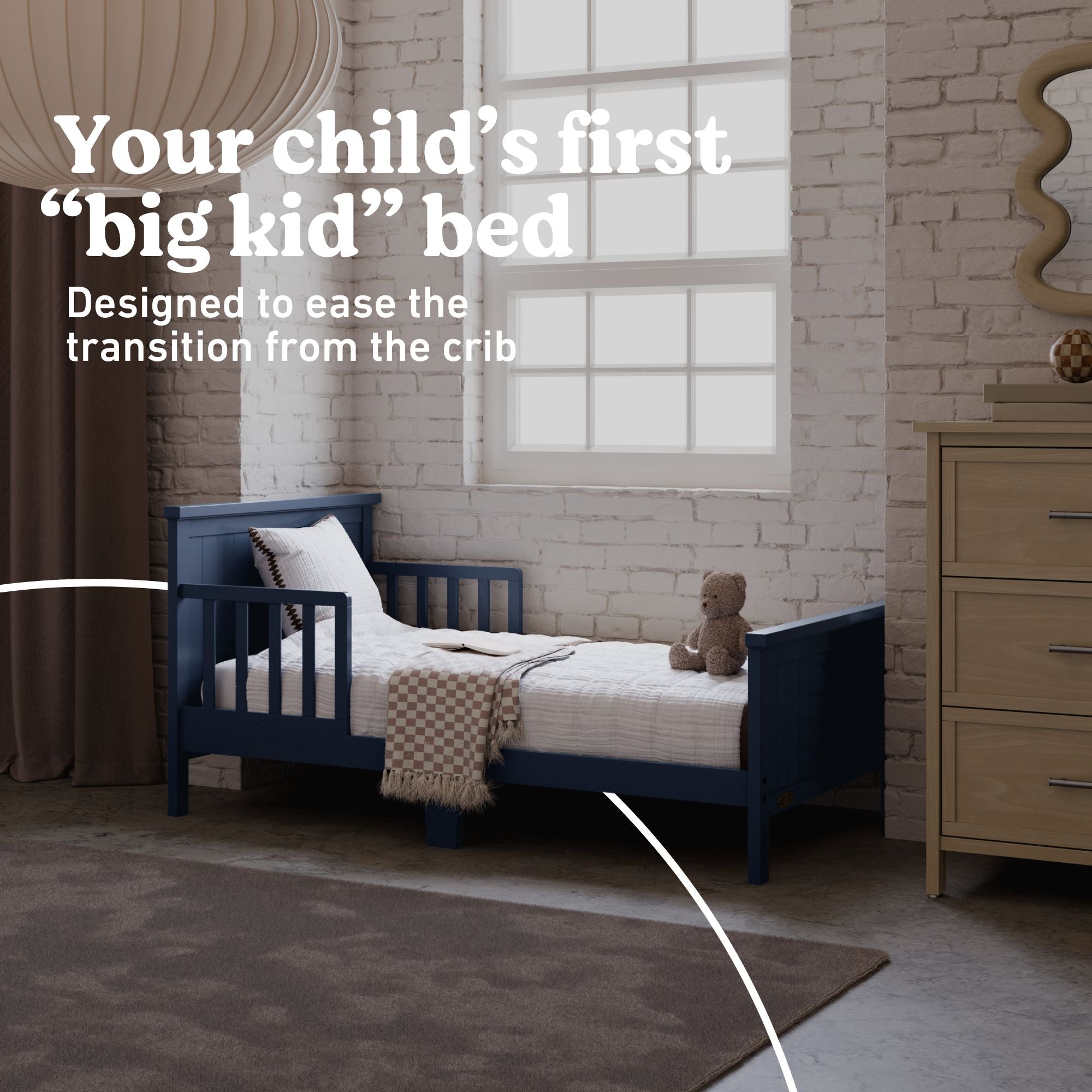 Graco Bailey midnight blue toddler bed