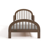 Olivia hazelnut toddler bed front view