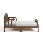 Olivia hazelnut toddler bed side view